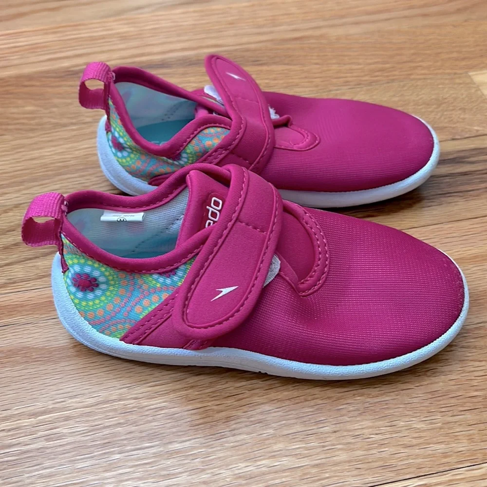 Toddler Kids Speedo Water Shoes Pink Floral Medium 7 8